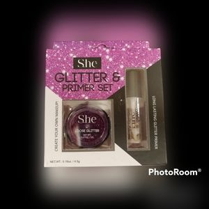 New She Glitter & Primer Set